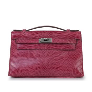 Kelly Pochette Fuchsia Lizard