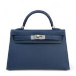 Mini Kelly II Bleu De Prusse Epsom