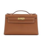 Kelly Pochette Gold Swift