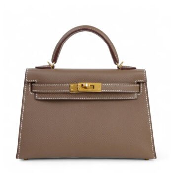 Mini Kelly II Etoupe Epsom