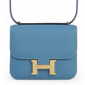 Constance Mini 19 New Bleu Jean Epsom
