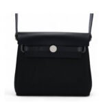 Herbag Zip Mini 20 Bleu Indigo Noir Canvas Vache Hunter