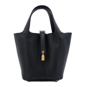 Picotin Lock PM Noir Clemence